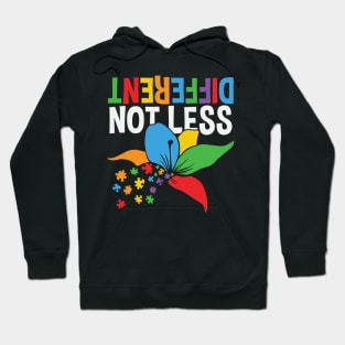 Different Not LESS - Autism Autistic Hoodie